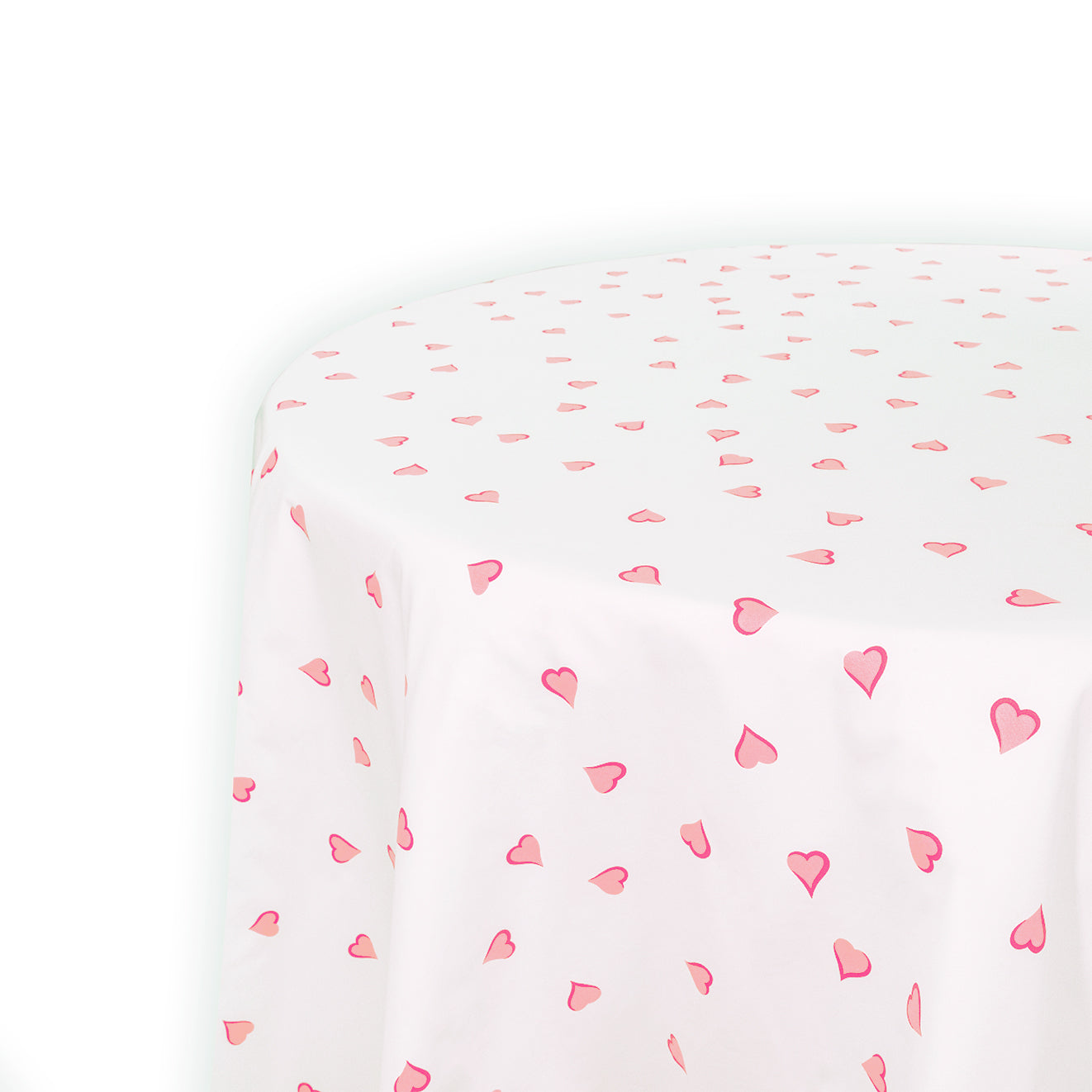 Coeurs Pink Printed Tablecloths