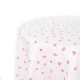 Coeurs Pink Printed Tablecloths