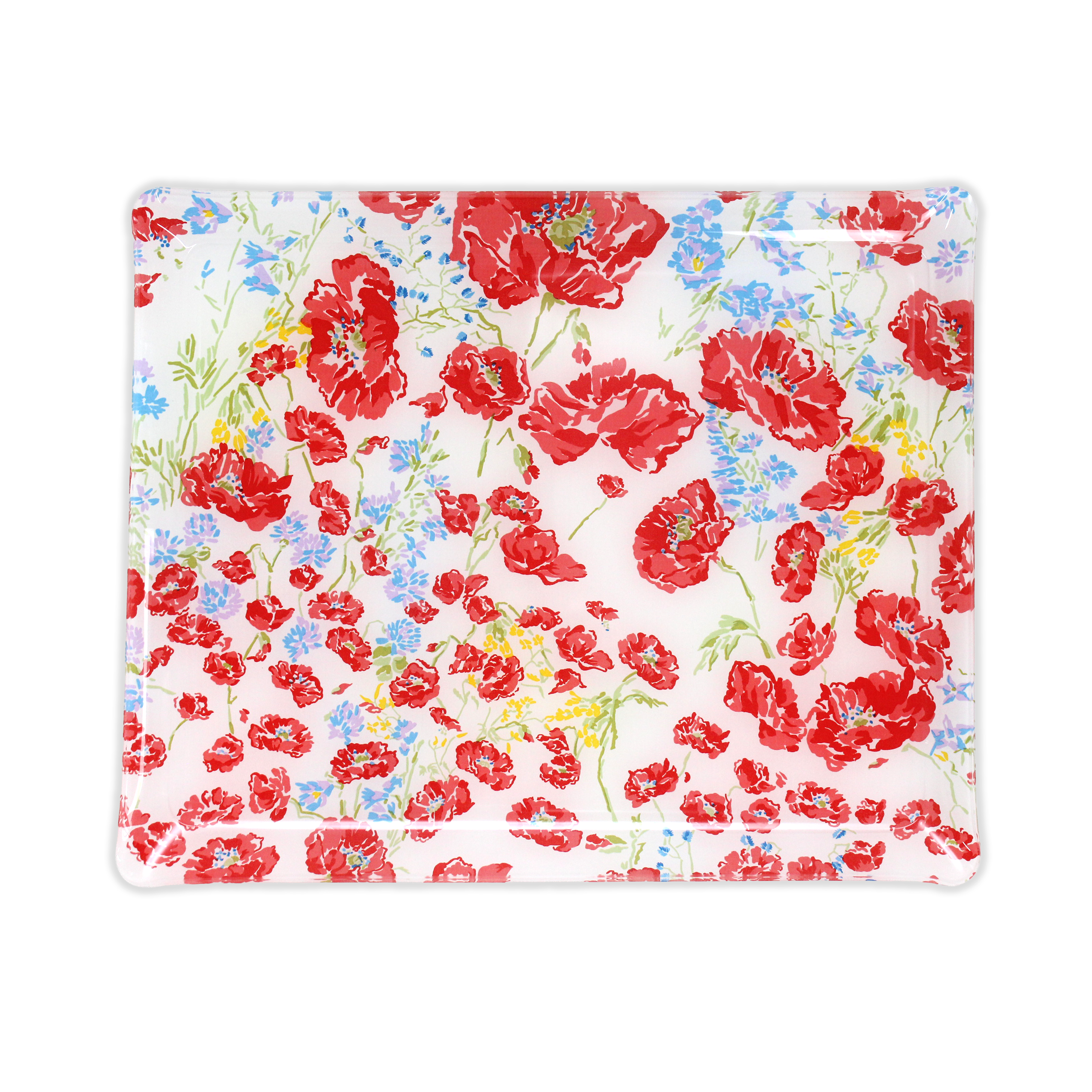 Coquelicots Red Large Laminated Trays