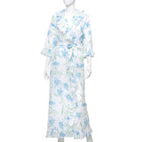 Anouschka Robe - Tulipe Perroquet Blue