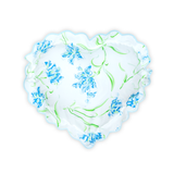 Tulipe Perroquet Blue Heart-Shaped Shams