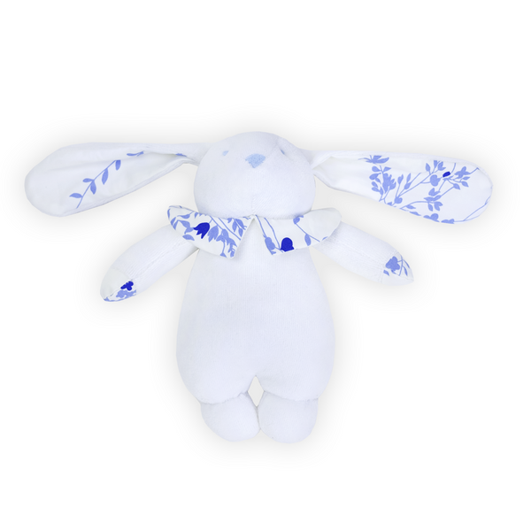 Hochet Rattle Bunny - Jete de Fleurs 蓝色