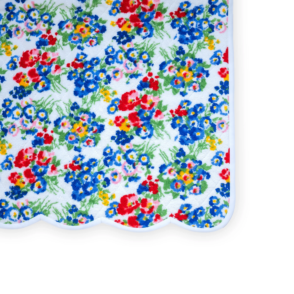 New York Mille Fleurs Multi / White Bias Towels