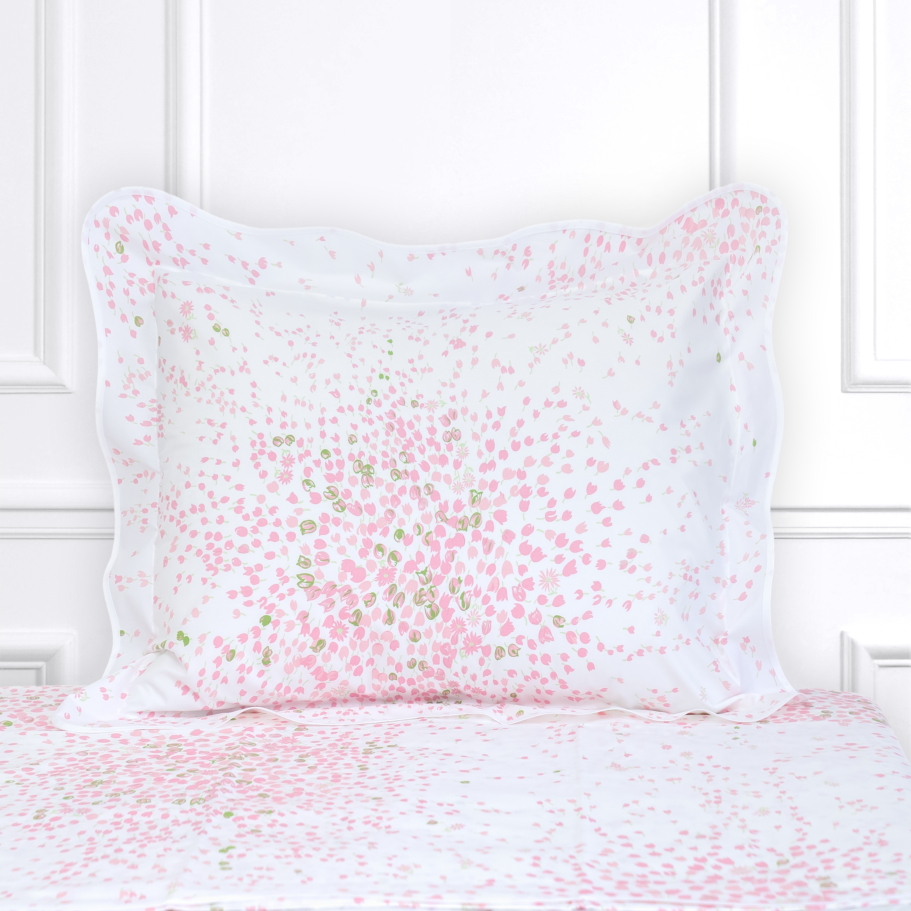 Bouquet Eclaté Pink/Green Bed Linens