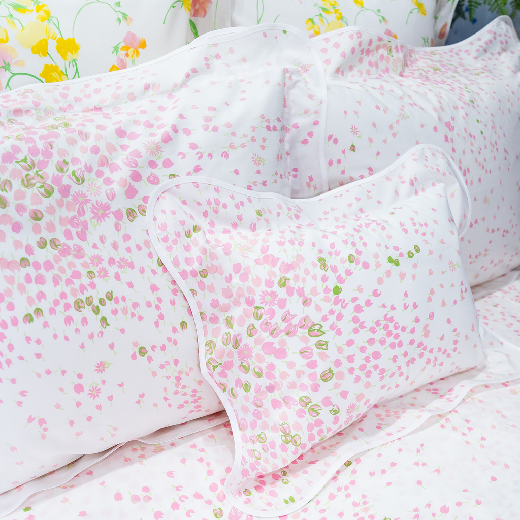 Bouquet Eclaté Pink/Green Bed Linens