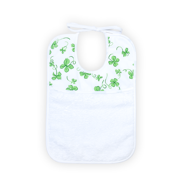 Trèfles Green Printed Bib