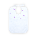 Coeurs Lavender Printed Bib