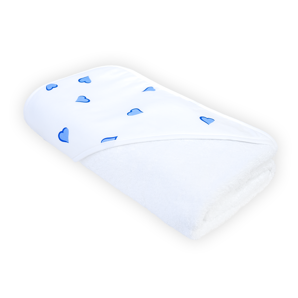 Coeurs Blue Printed Hooded Towel