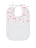 Lapins Pink Printed Bib