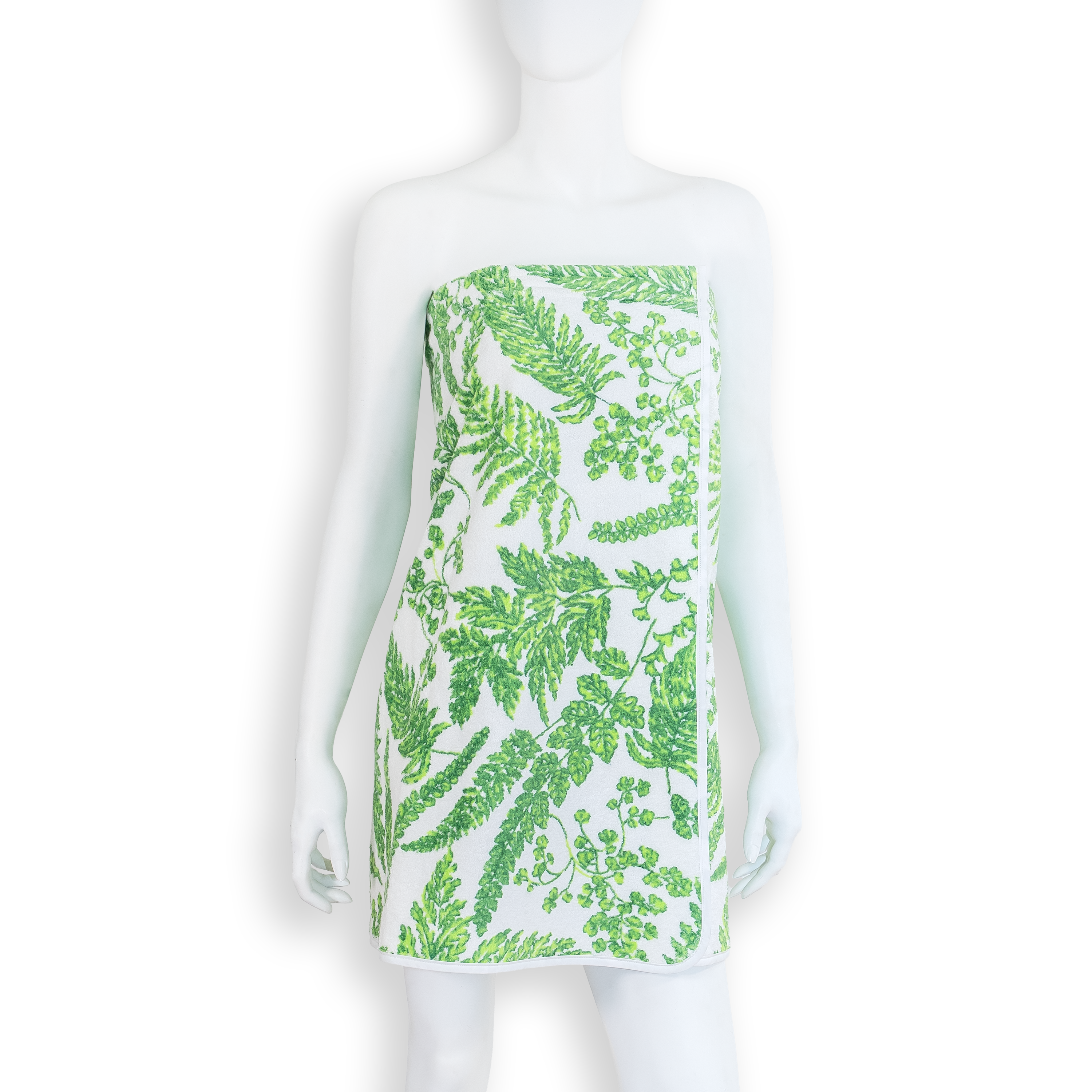 康乃馨蓝色/绿色毛圈布包裹