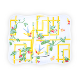 Pergola Yellow/Green Printed Placemat/Napkin Set