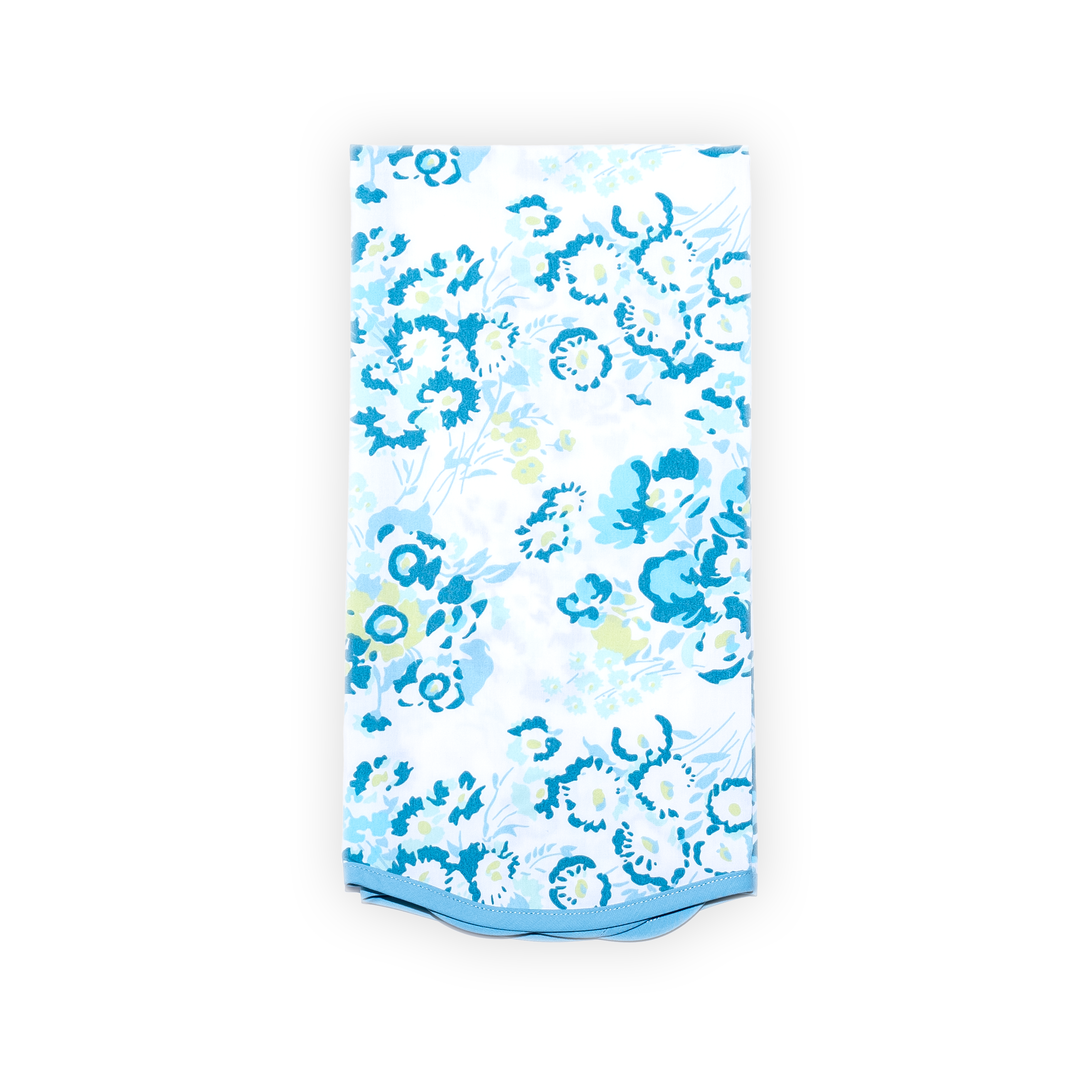 New York Mille Fleurs Blue/Green Printed Guest Towels