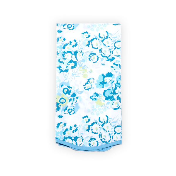 New York Mille Fleurs Blue/Green Printed Guest Towel