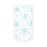 Pensées Soft Green Printed Guest Towels