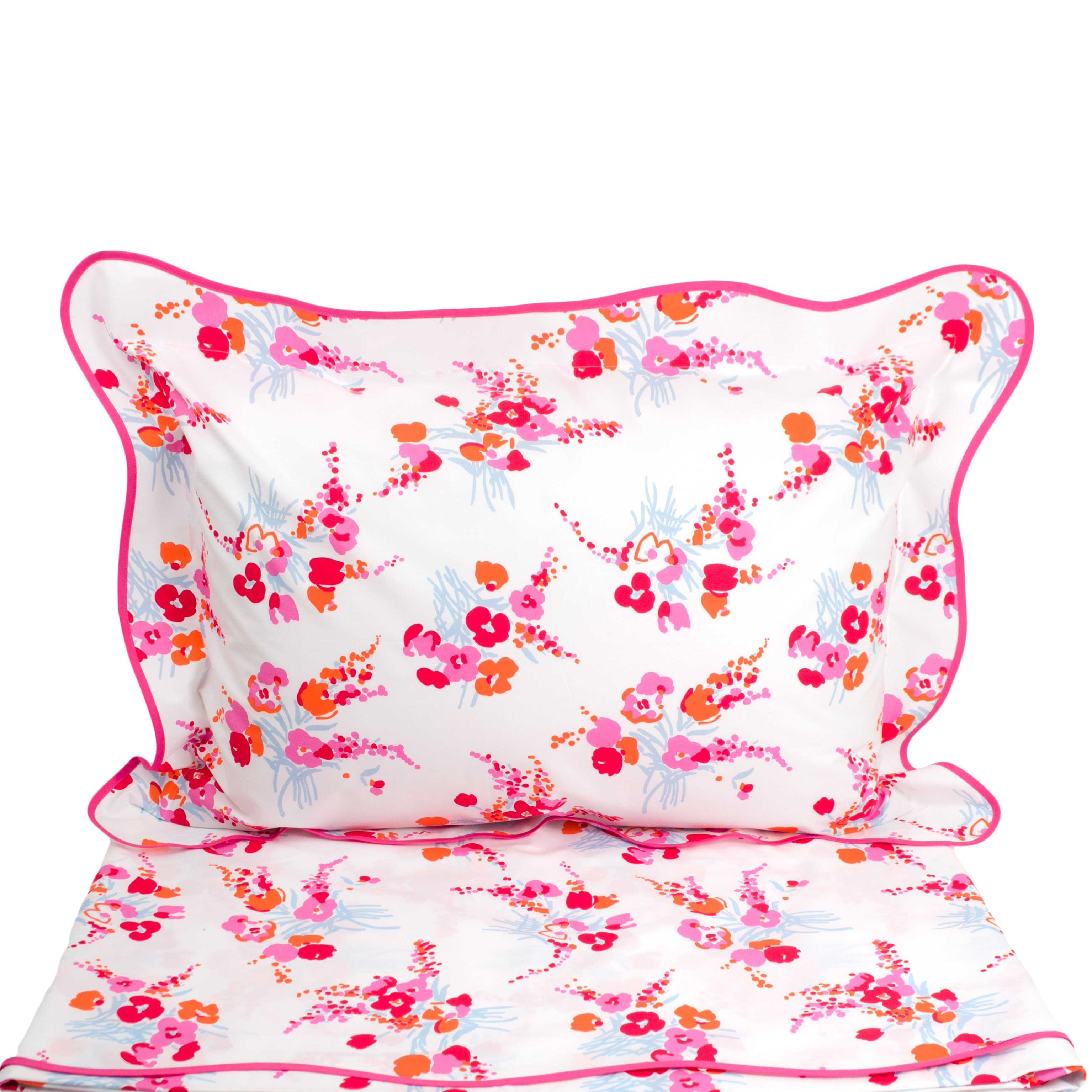 Demoiselles Orange/Pink Bed Linens