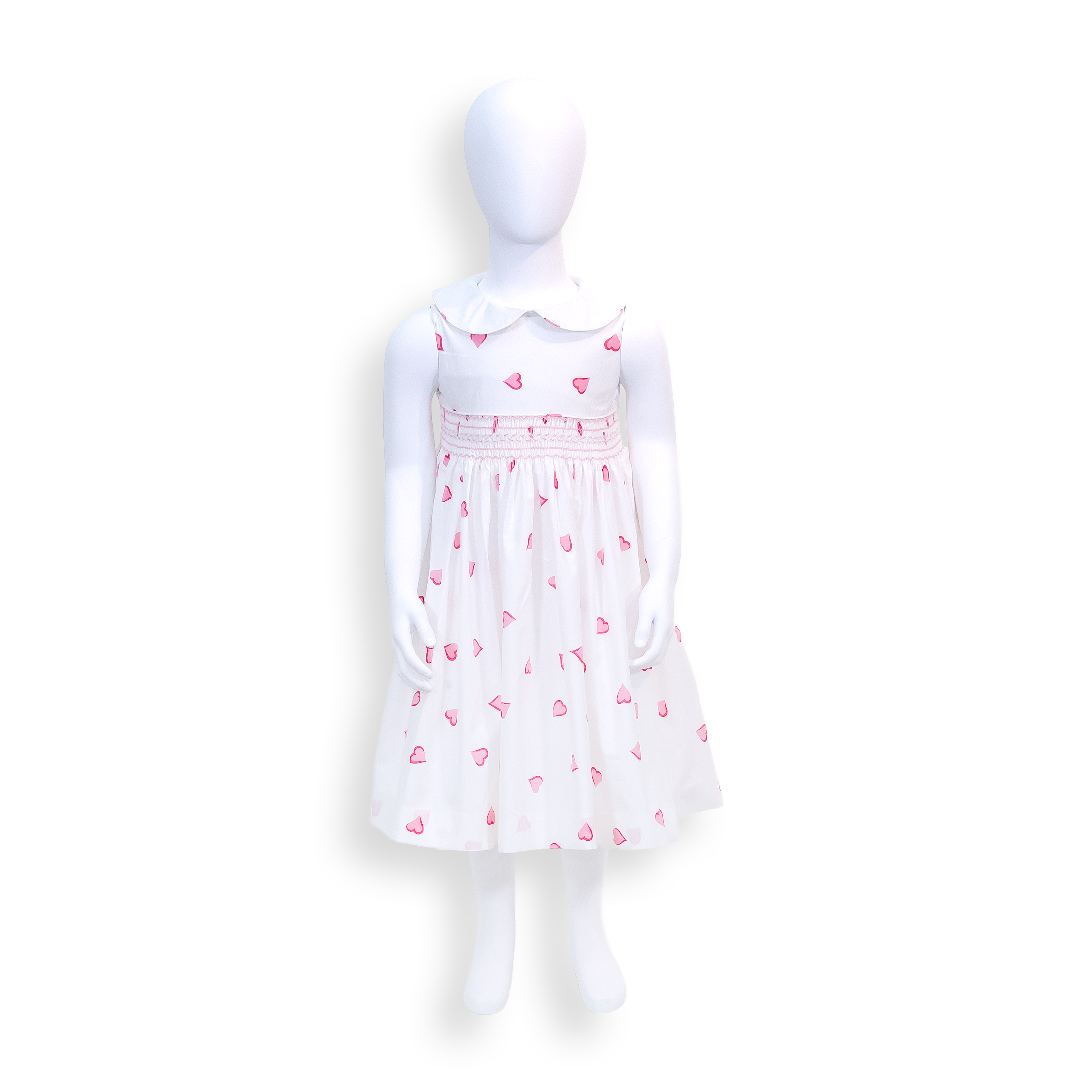 Heloise Smocked Dress - Coeurs Pink