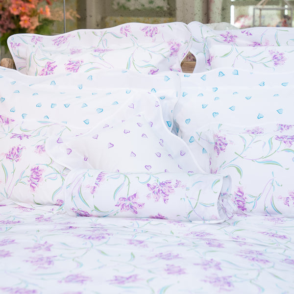 Tulipe Perroquet Lavender Bed Linens