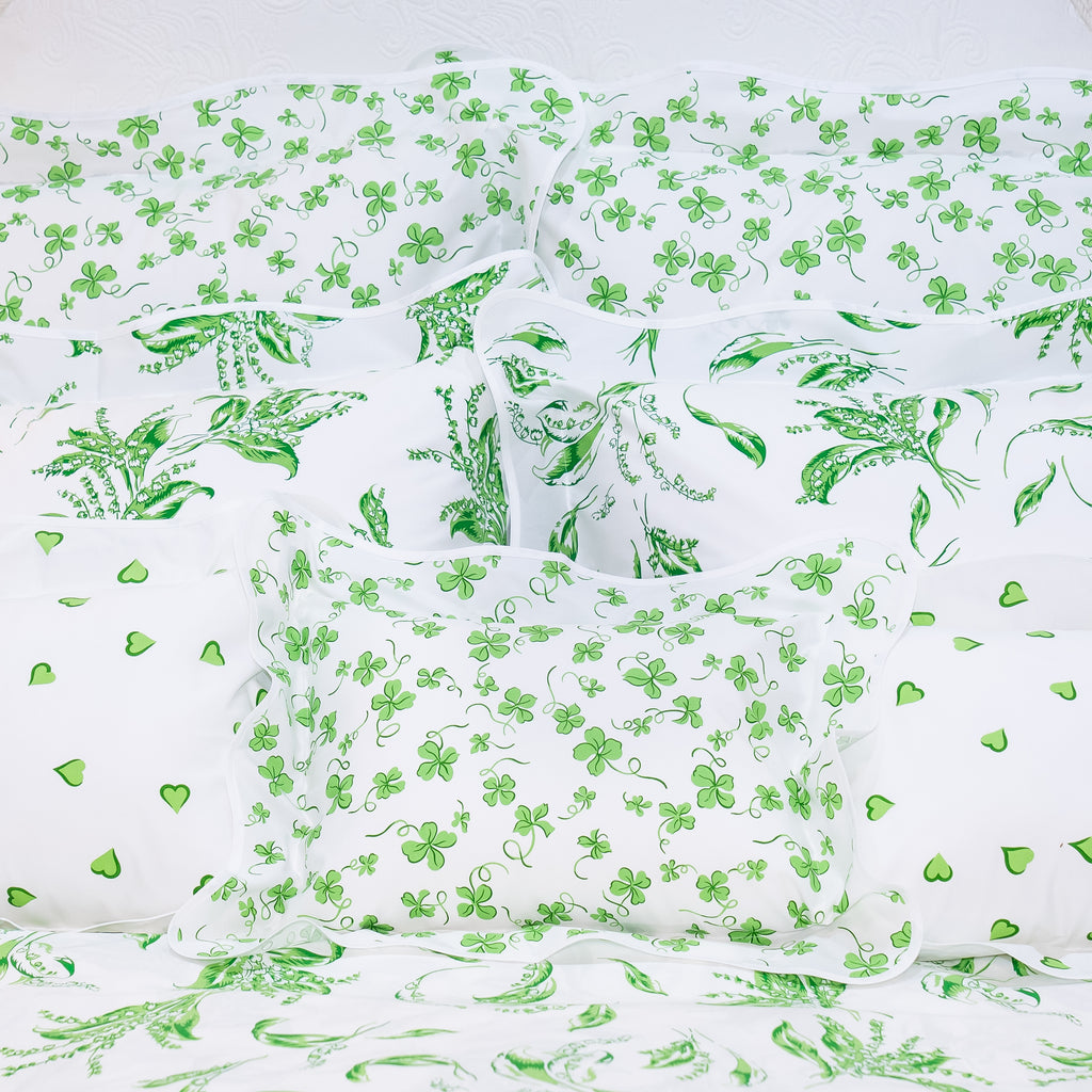 Trèfles Green Bed Linens