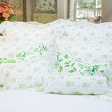 Pensées Soft Green Bed Linens