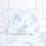 Jeté de Fleurs Blue Bed Linens