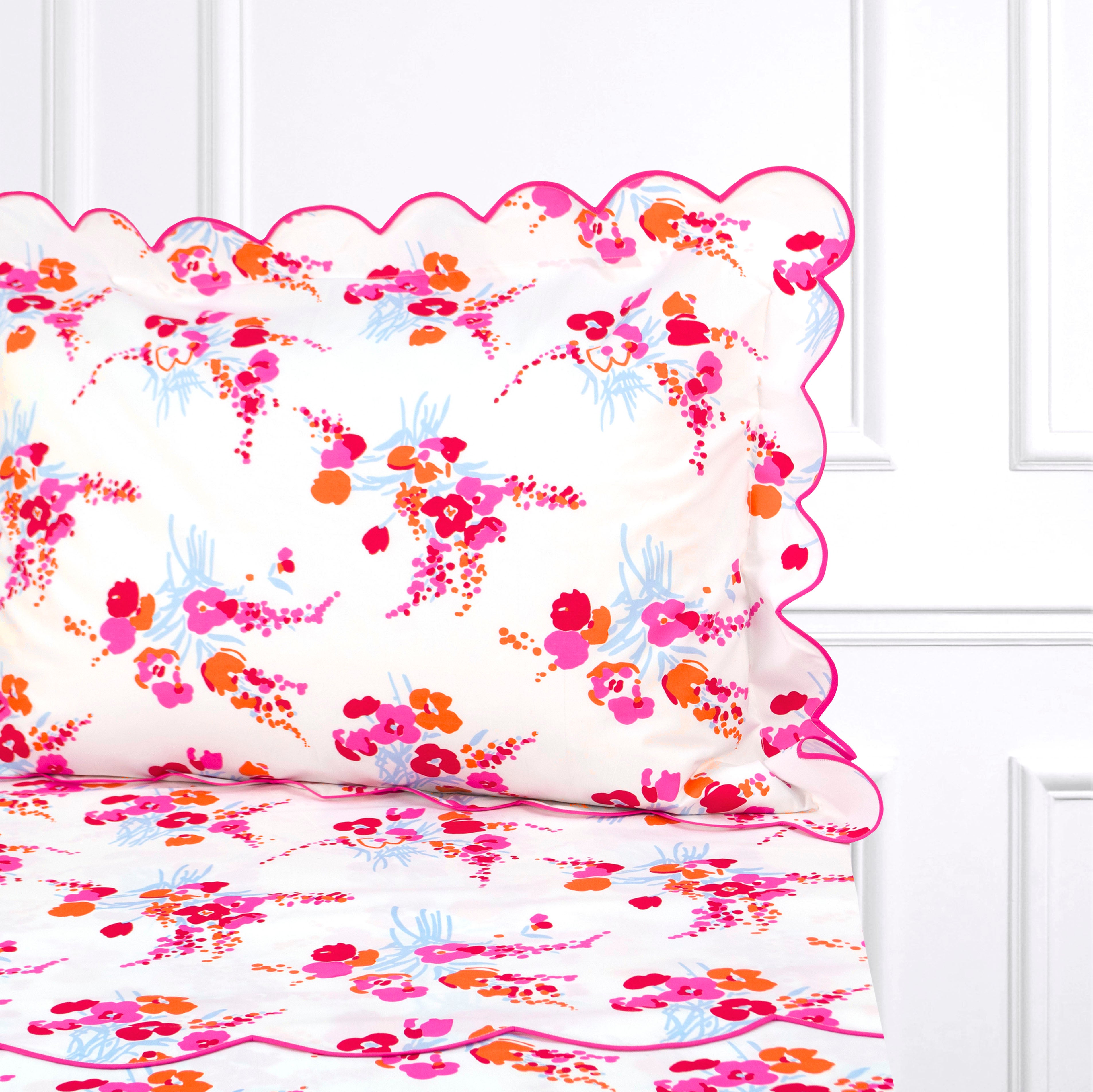 Demoiselles Orange/Pink Bed Linens