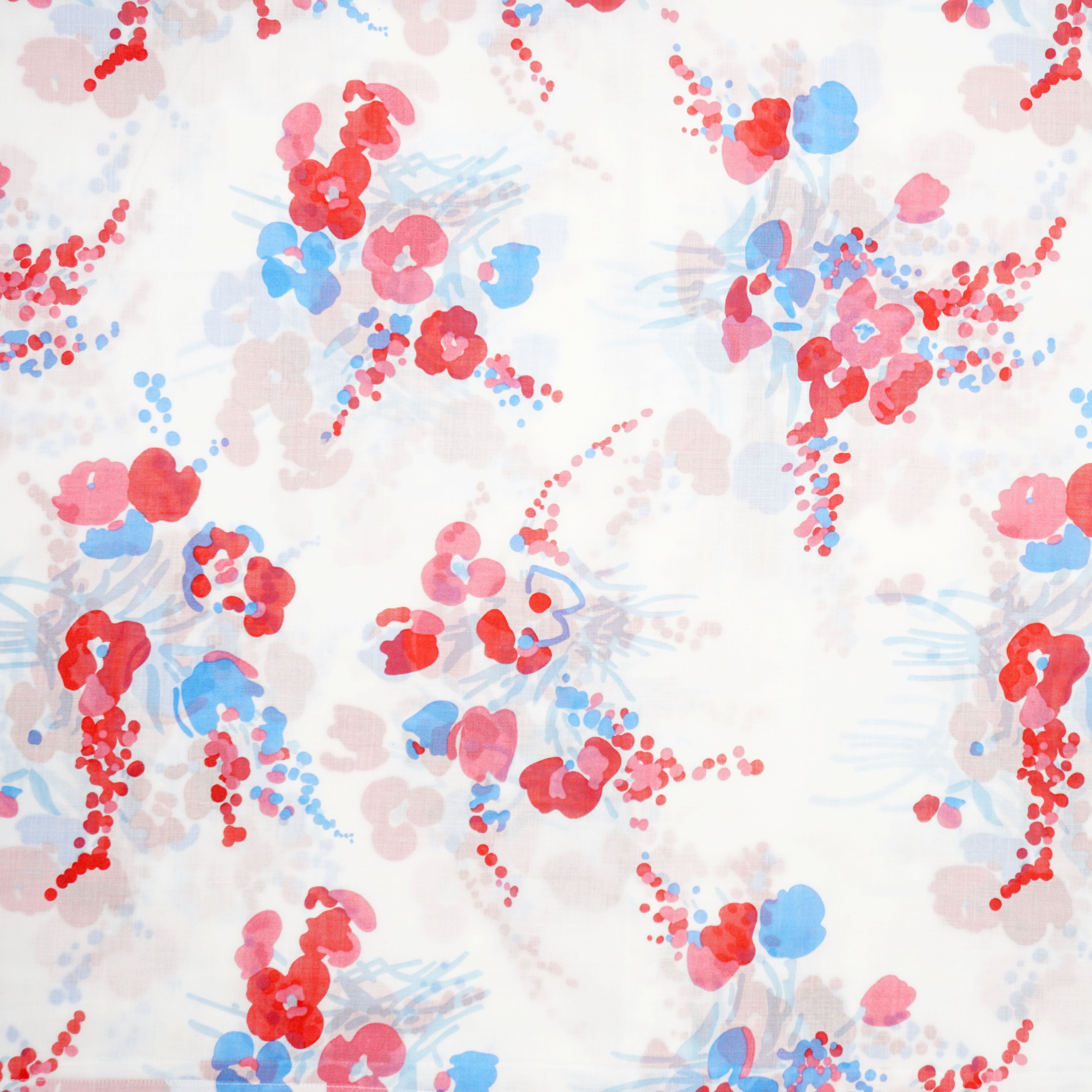 Demoiselles Red/Blue Voile Bed Linens