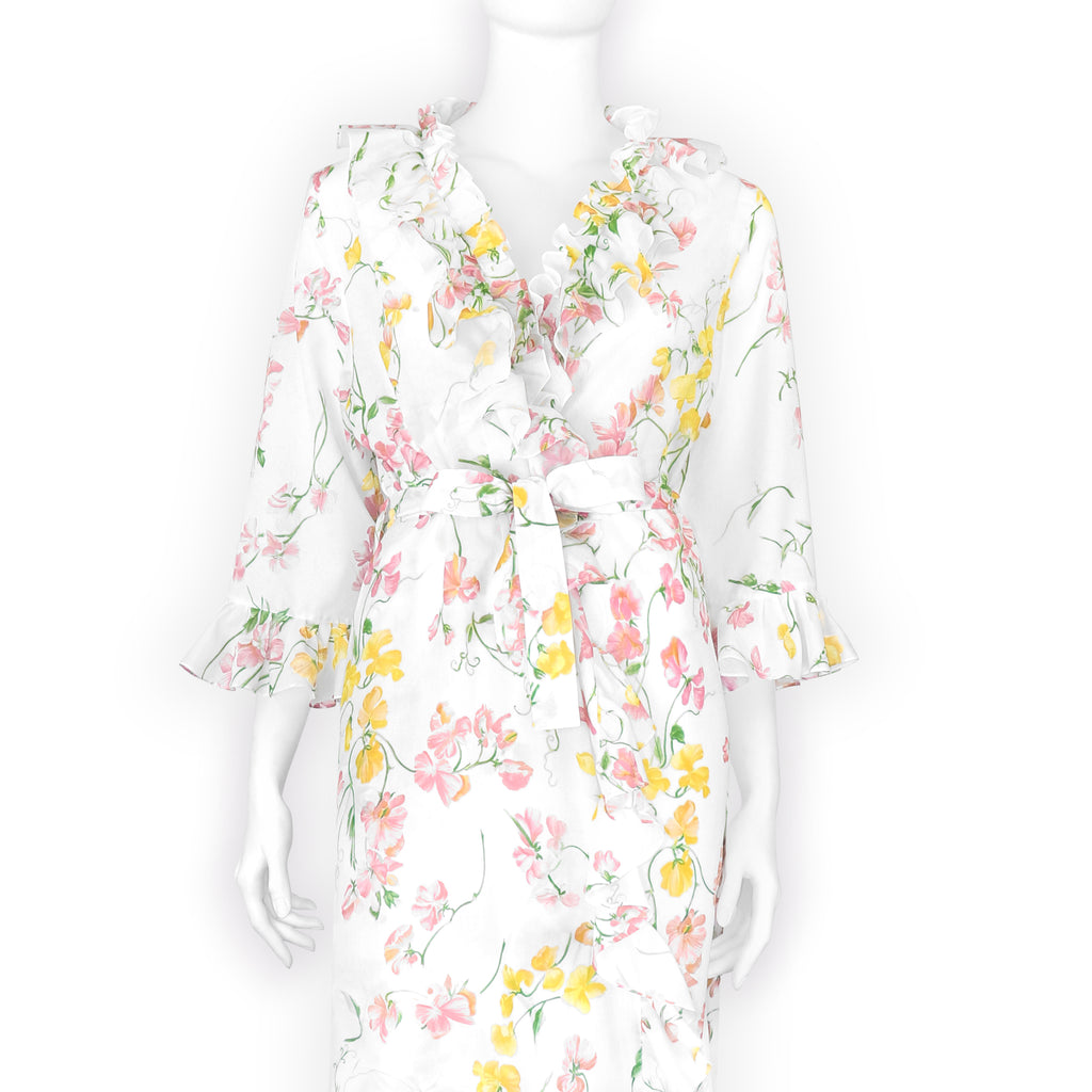 Anouschka Robe - Pois de Senteur Pink/Yellow