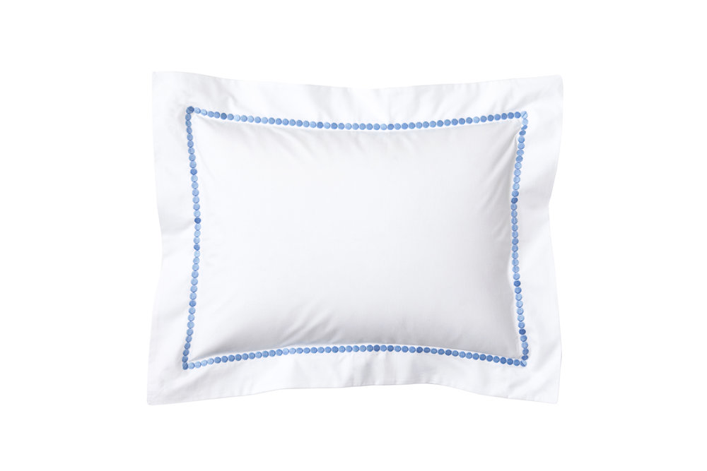 Etcetera Blue Emb. Bed Linens