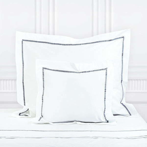 Etcetera Grey Emb. Bed Linens