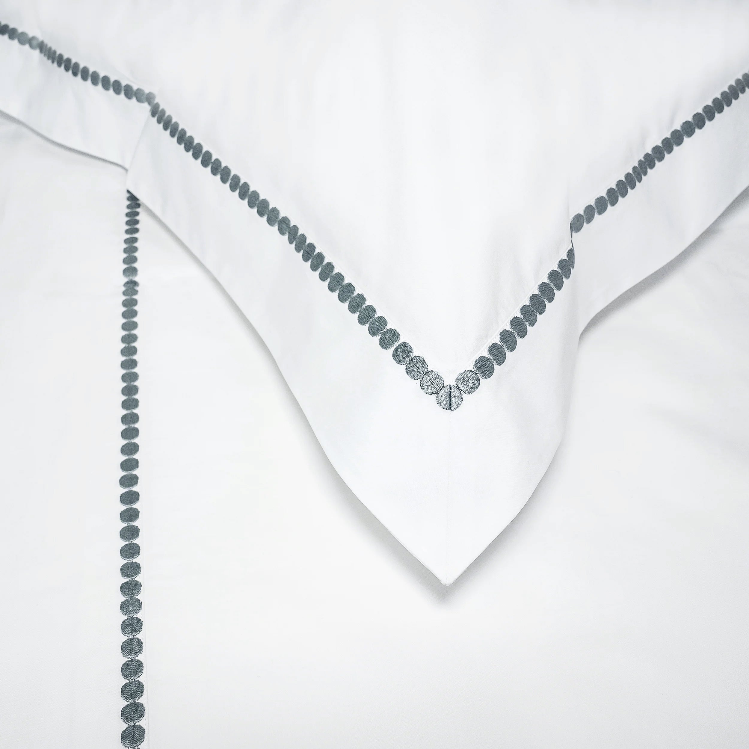 Etcetera Grey Emb. Bed Linens