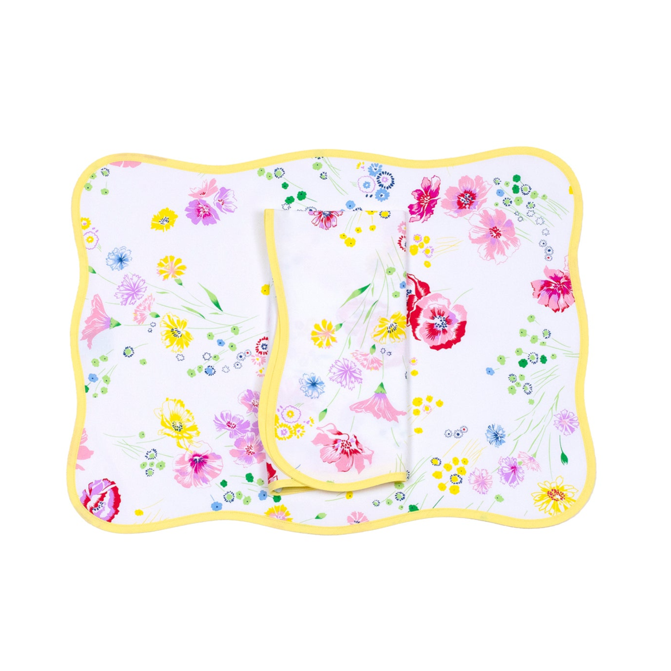 Fleurs d'Avril プリント プレースマット/ナプキン セット