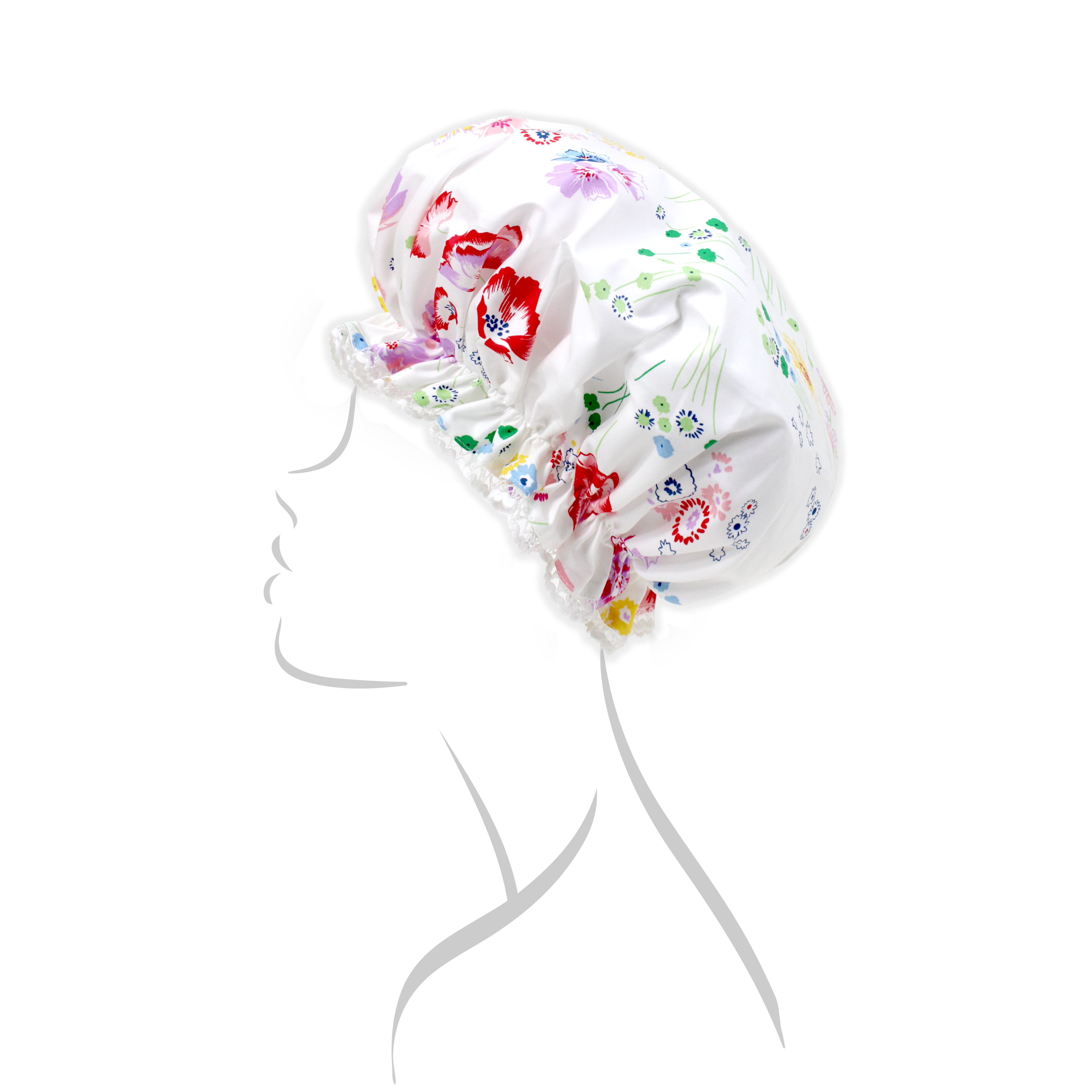 Fleurs d'Avril Shower Cap