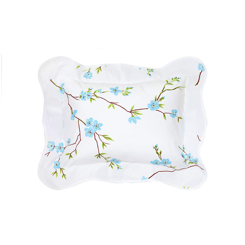 Fleurs de Pêcher Blue Bed Linens