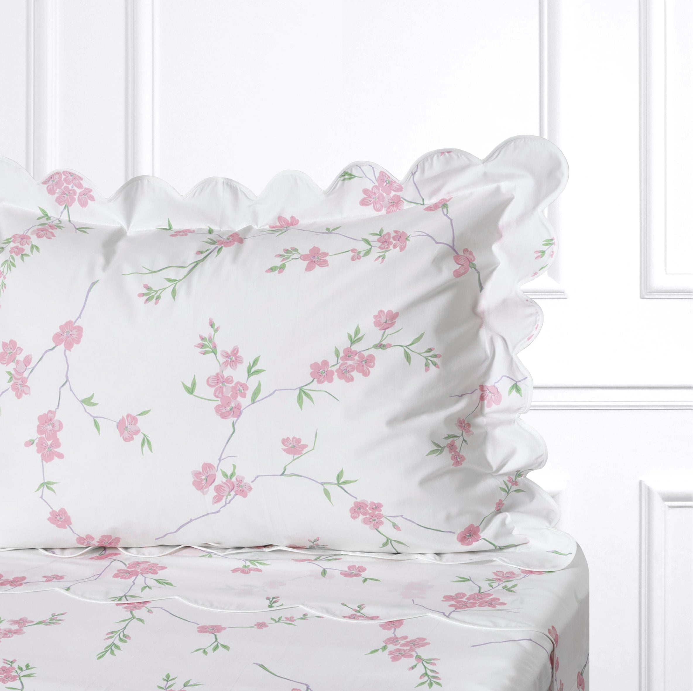Fleurs de Pêcher Rose Bed Linens