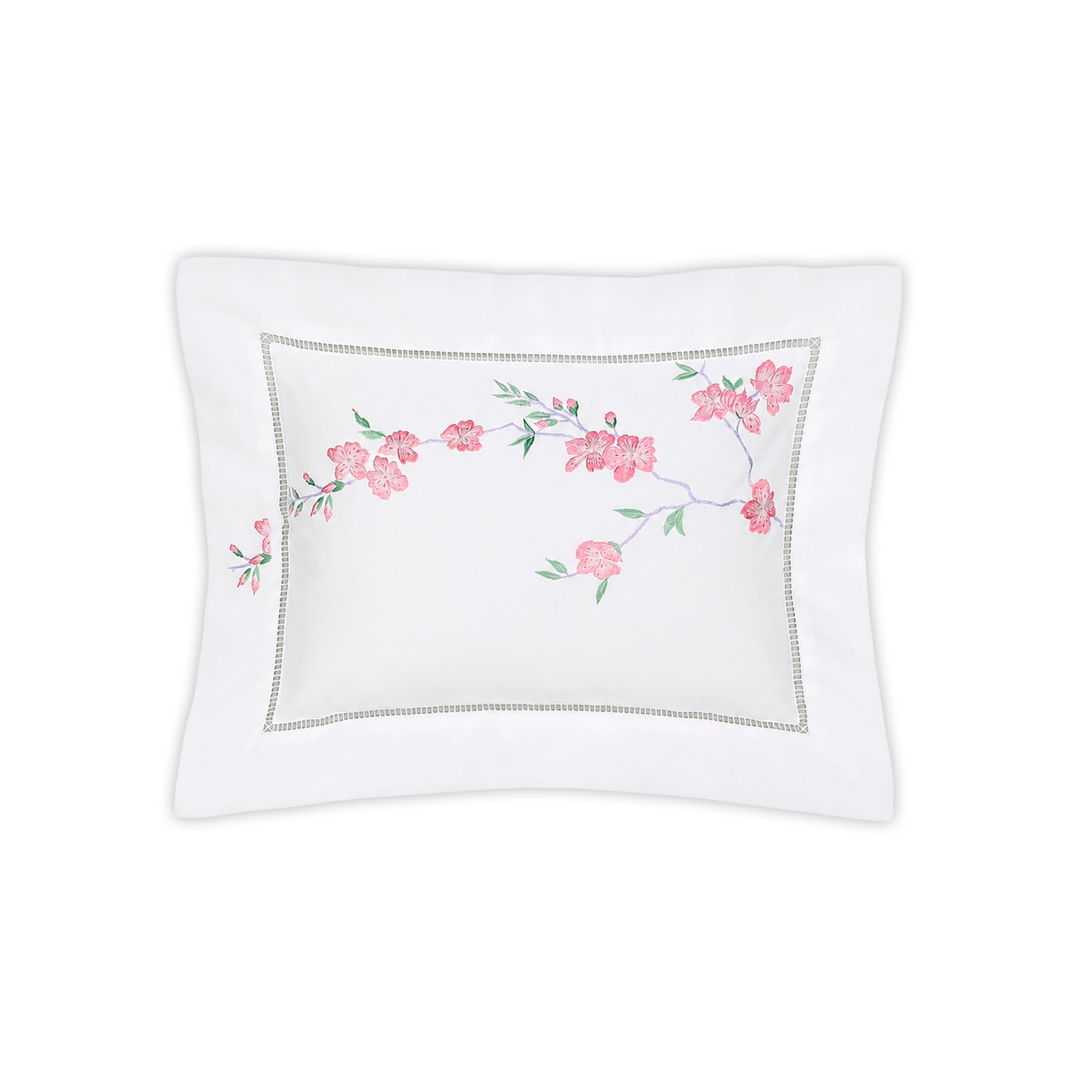 Fleurs de Pêcher Rose Emb. Bed Linens