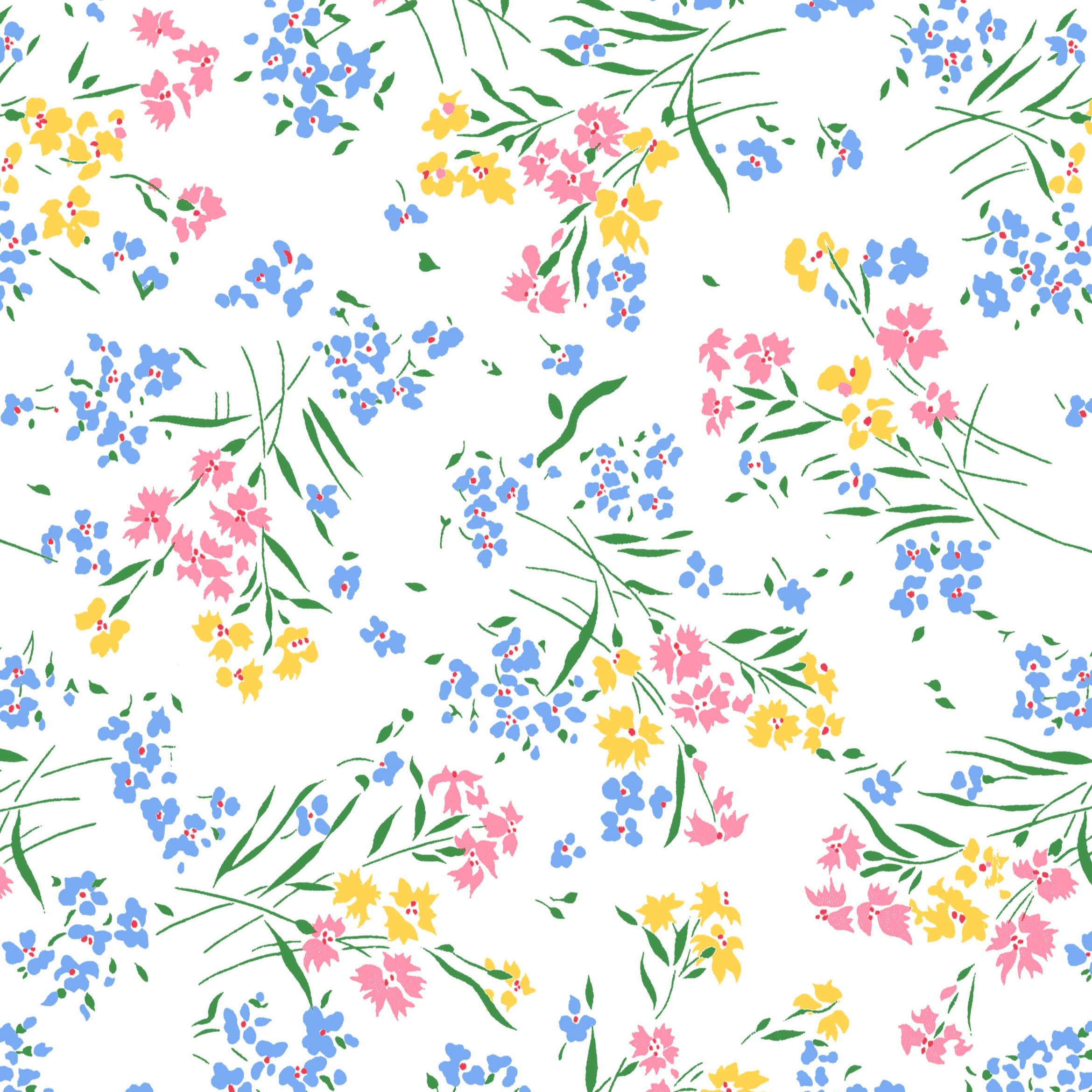 Fleurs des Champs Pink Bed Linens