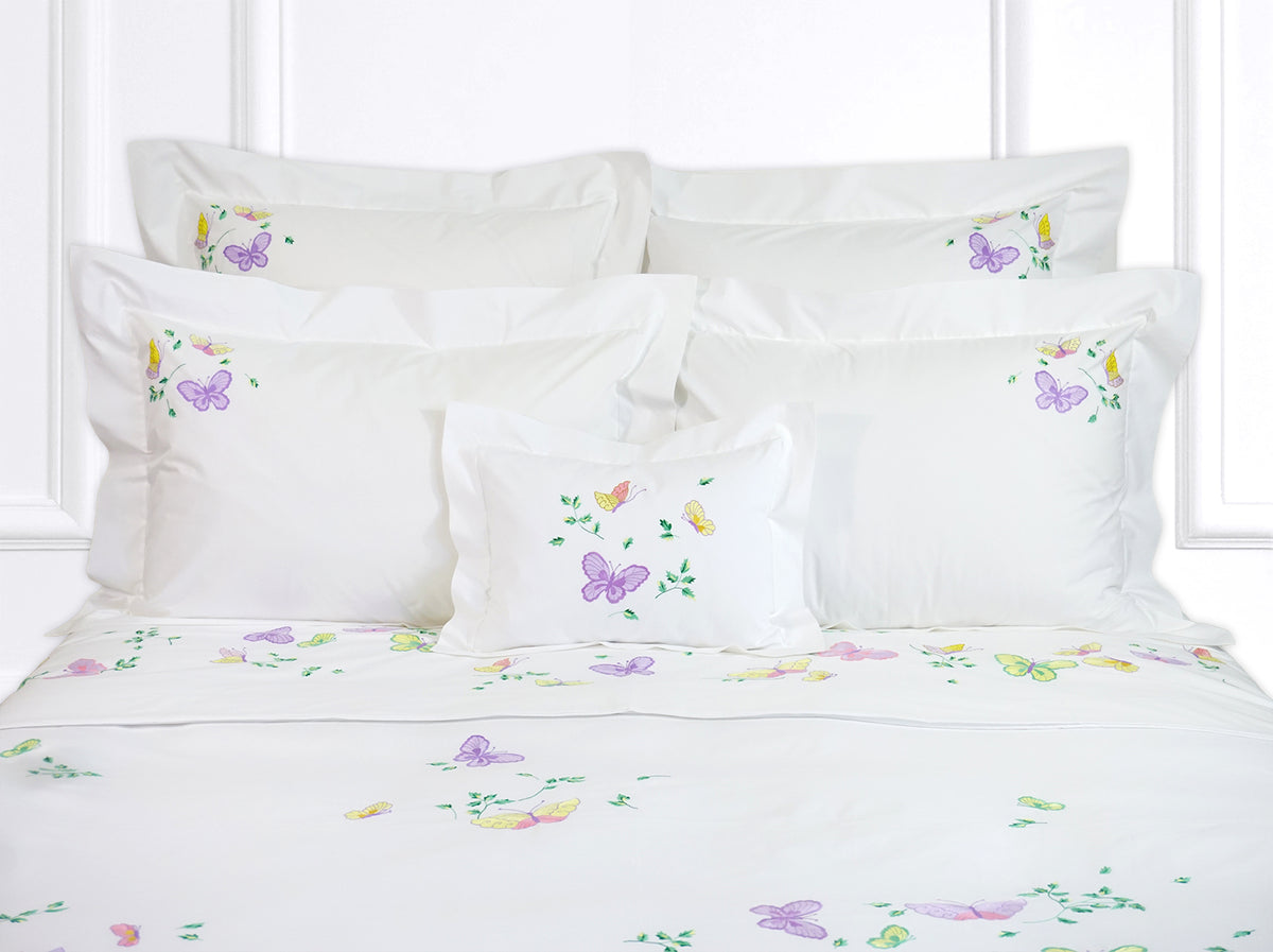 Fleurs et Papillons Emb. Bed Linens