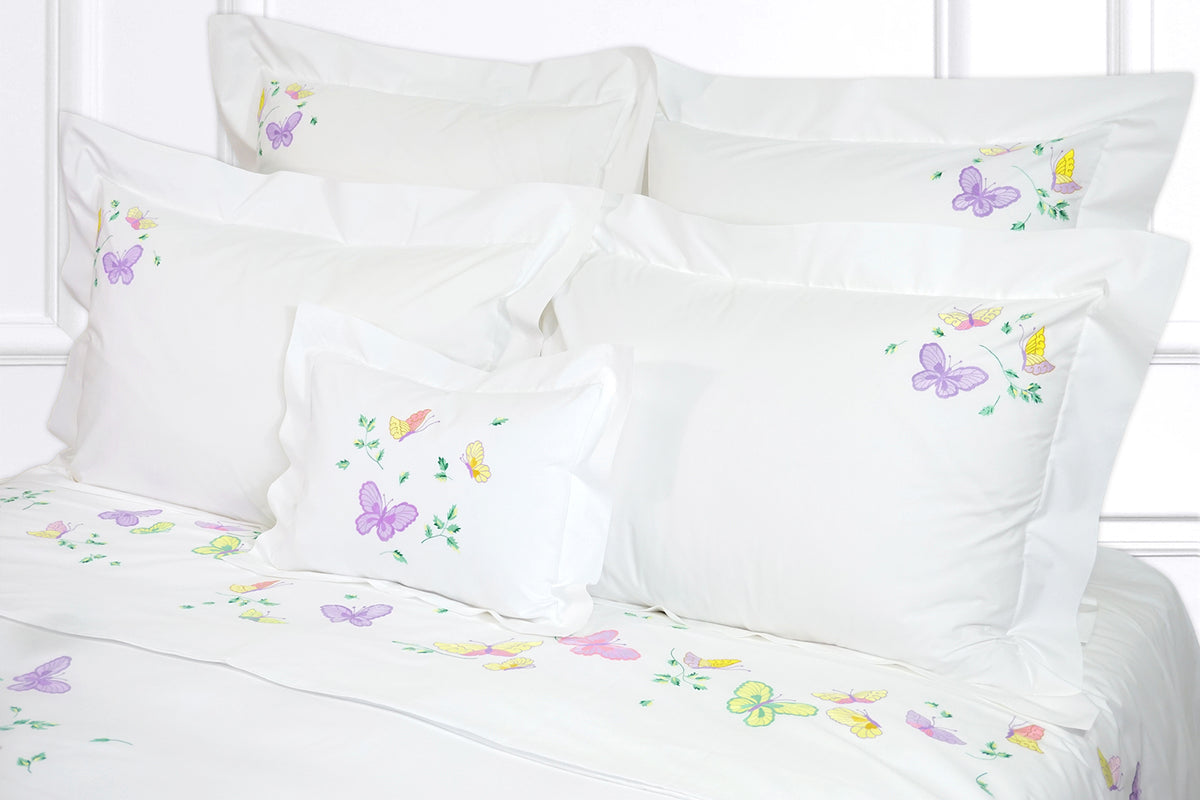 Fleurs et Papillons Emb. Bed Linens