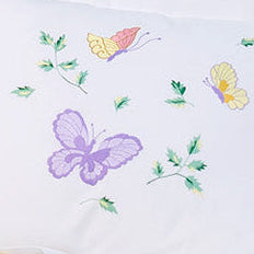 Fleurs et Papillons Emb. Bed Linens