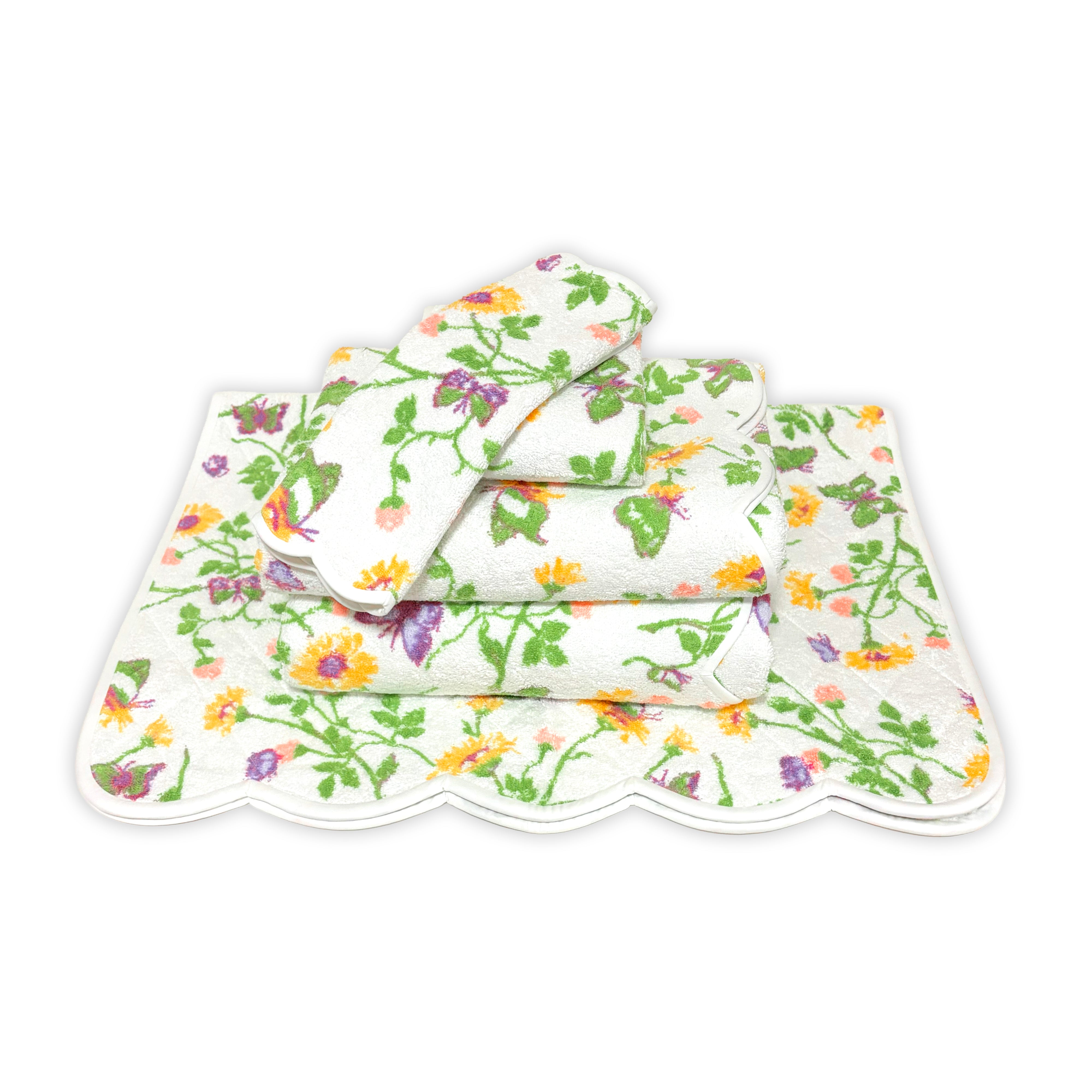 Fleurs et Papillons Towels