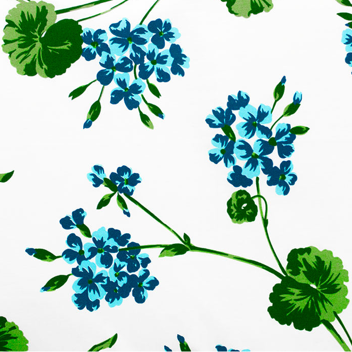 Géranium Parisien Turquoise Bed Linens