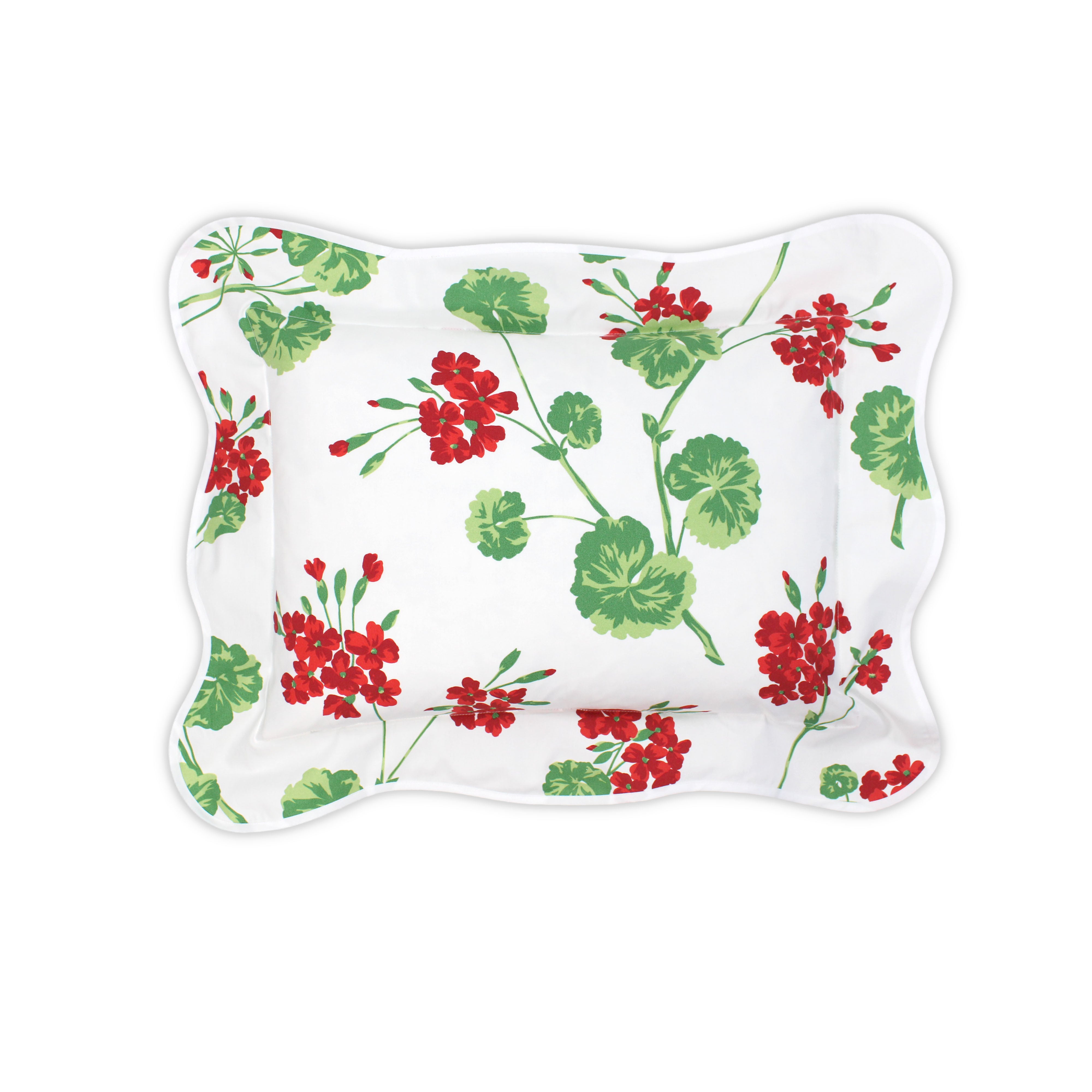 Géraniums Red Boudoir Shams