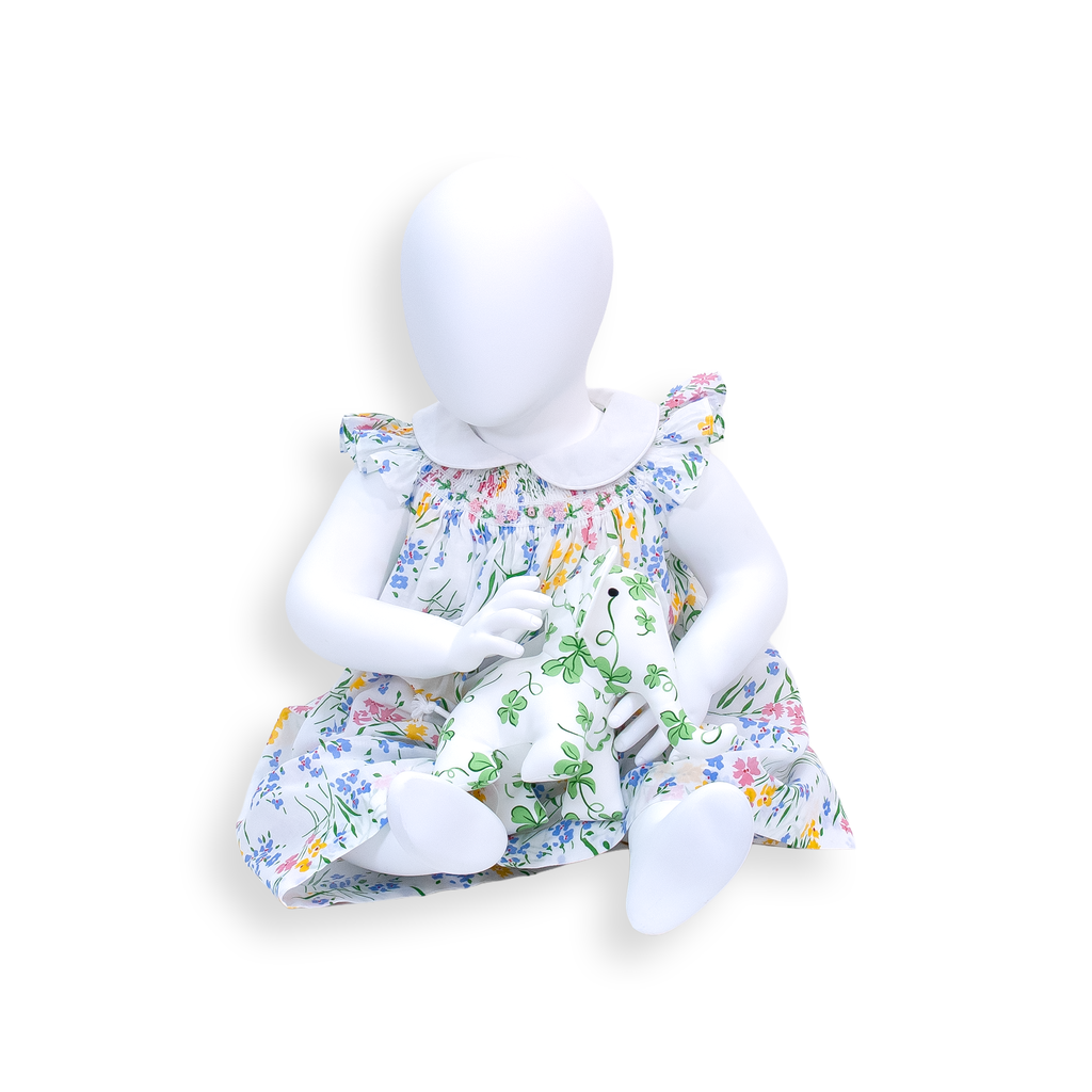 Vivi Smocked Dress - Fleurs des Champs Pink