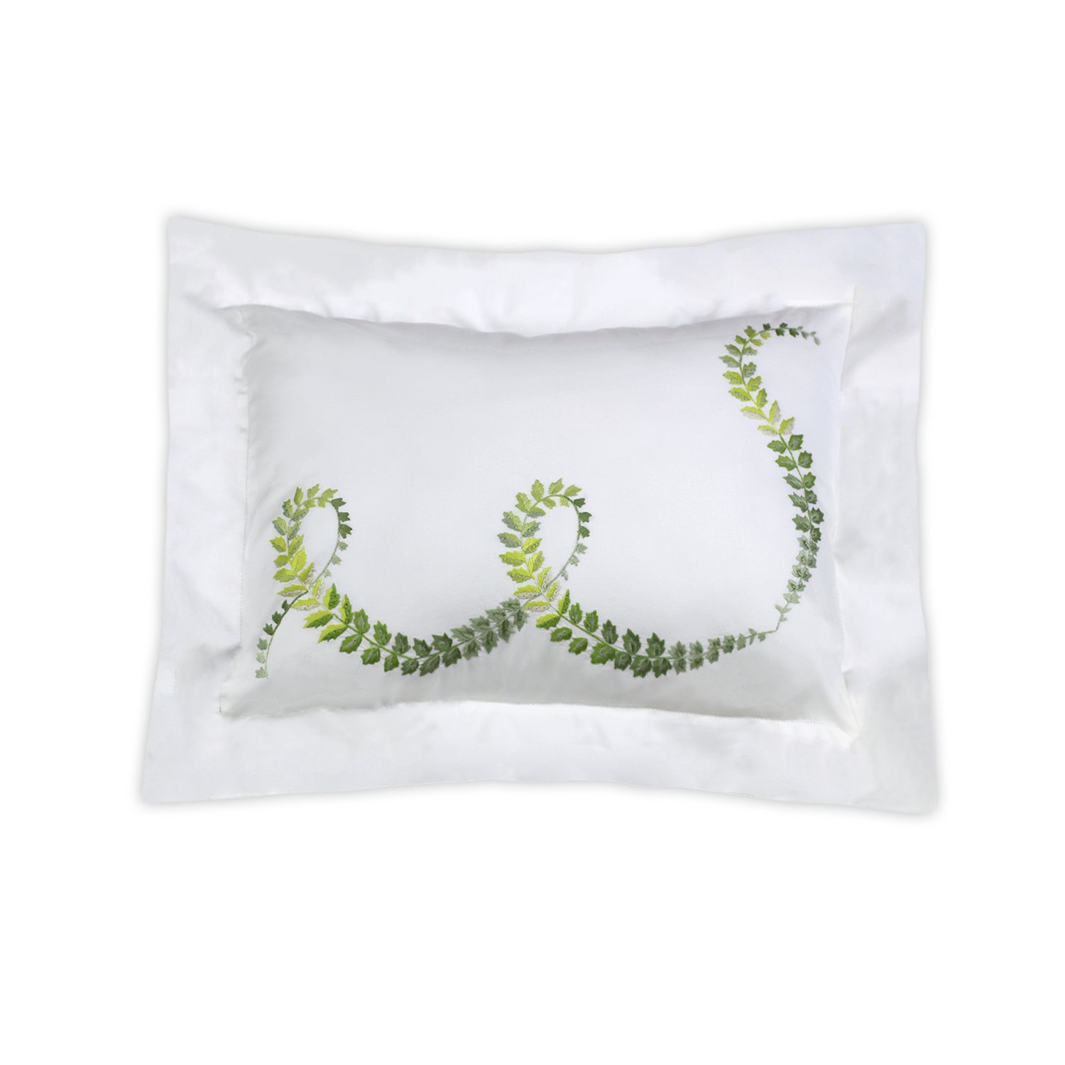 Guirlande de Lierre Green Emb. Bed Linens