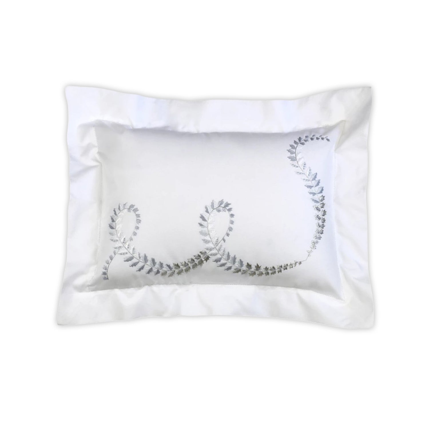 Guirlande de Lierre Silver/Grey Emb. Bed Linens