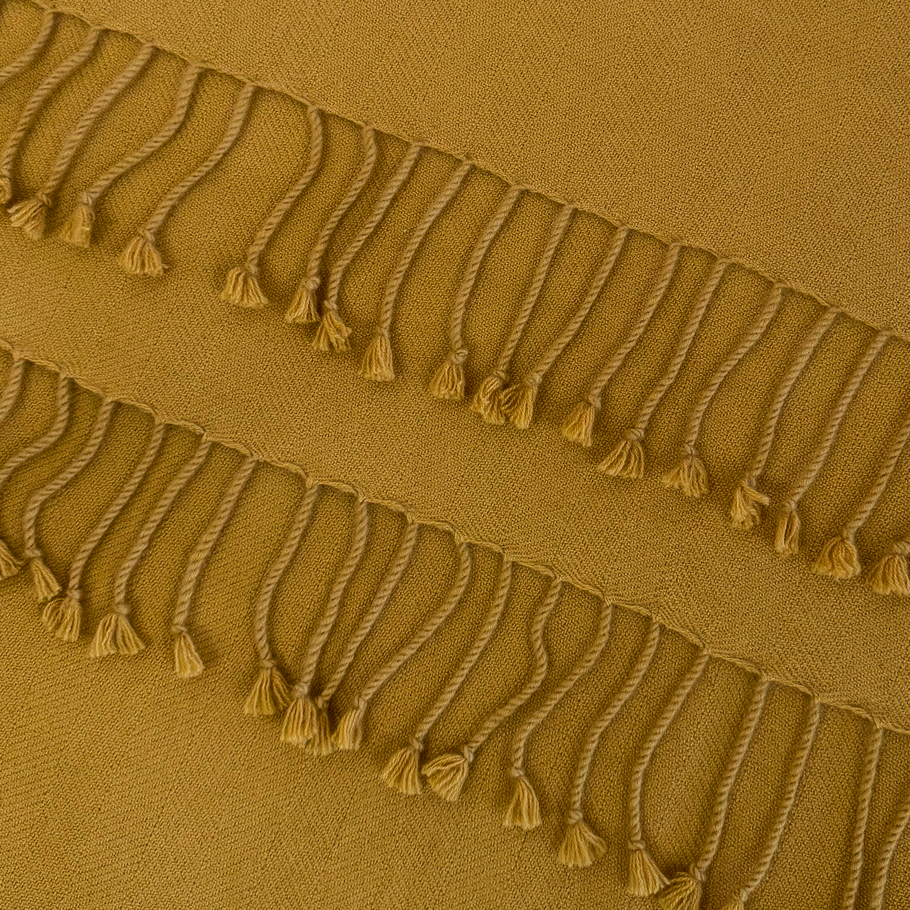 Honey Mustard Cashmere Throw