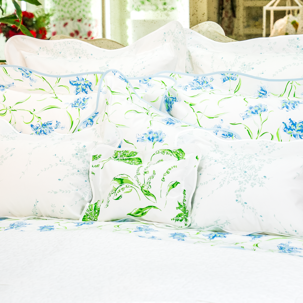 Muguet Green Bed Linens