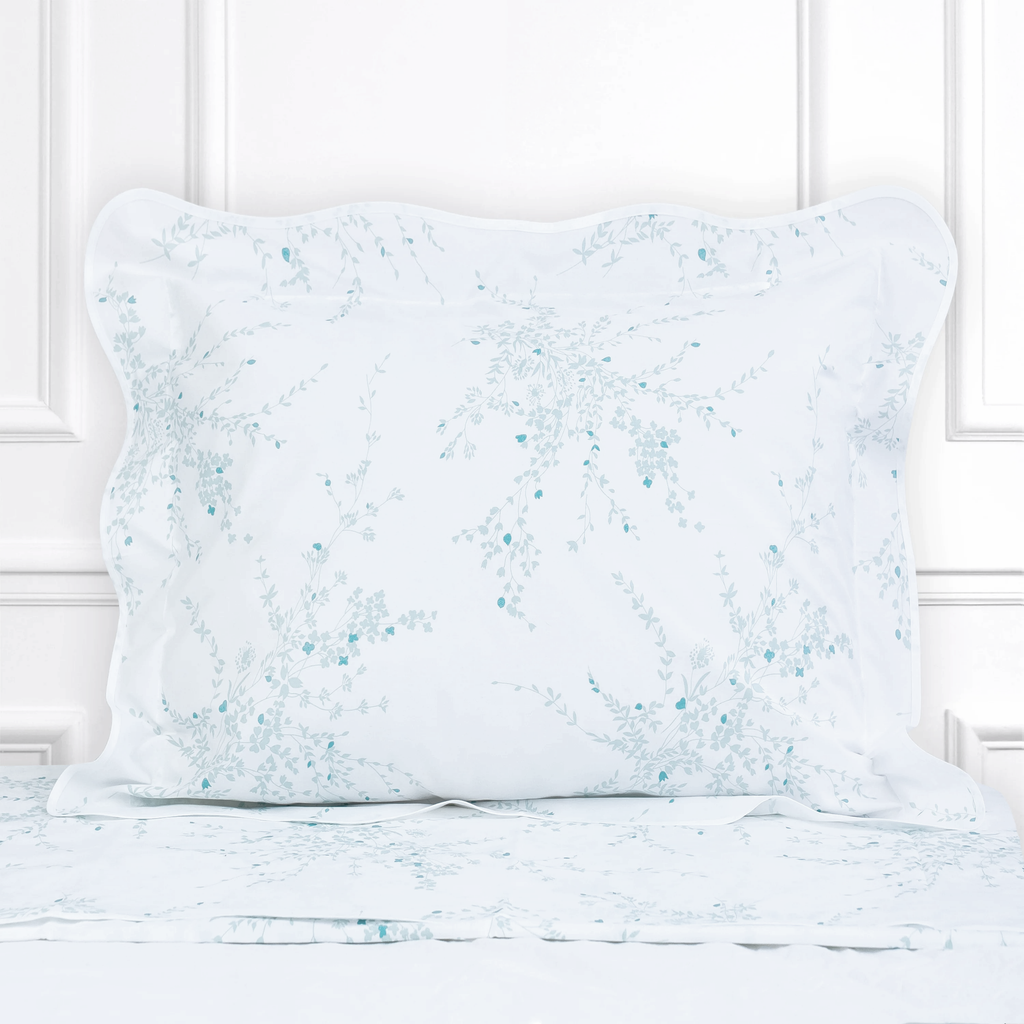 Jeté de Fleurs DP Blue Bed Linens