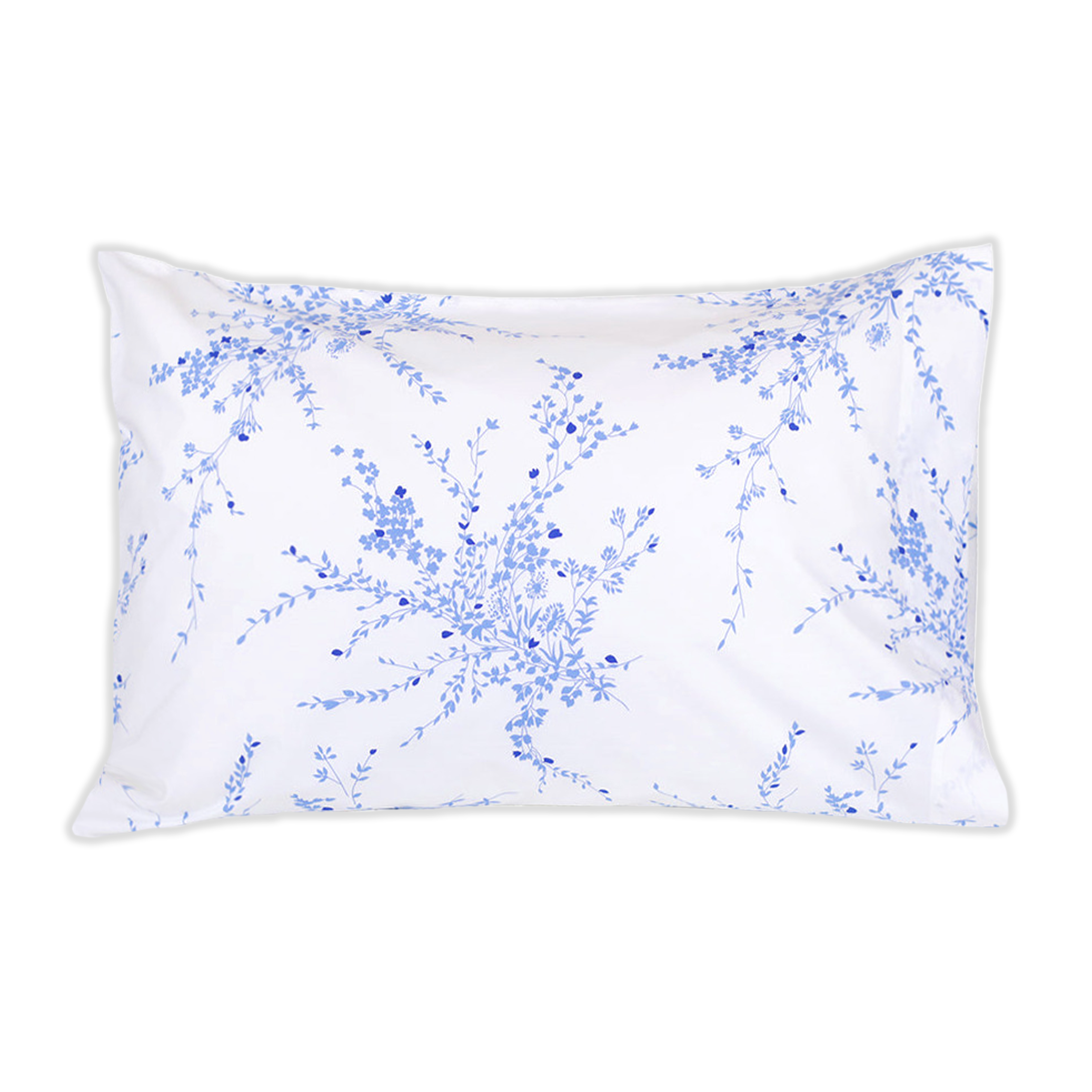 Jeté de Fleurs Blue Standard Pillowcase