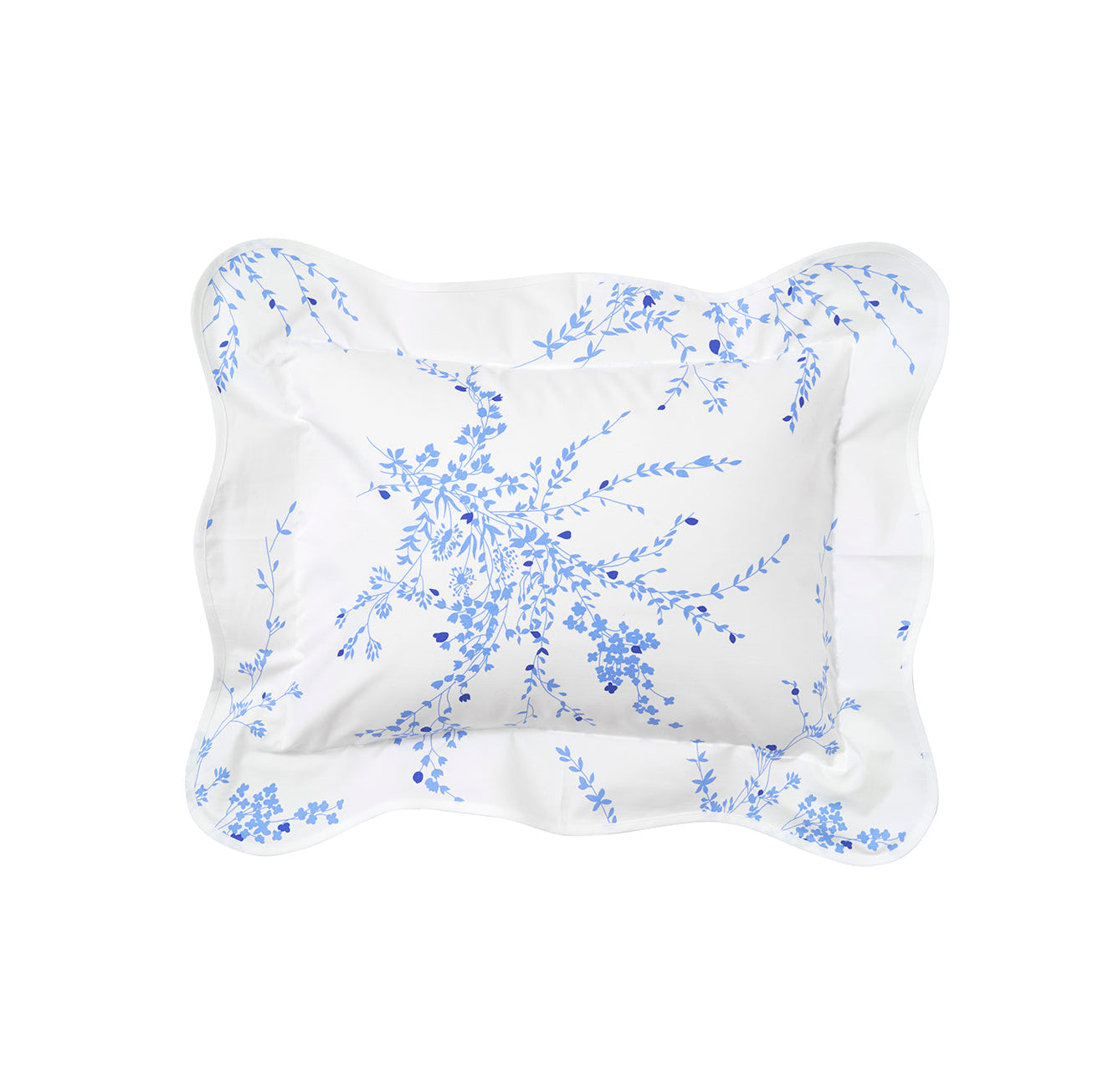 Jeté de Fleurs Blue Bed Linens